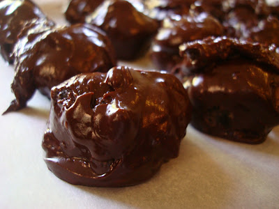 Close up of dipped Chocolate Covered Oreo Balls