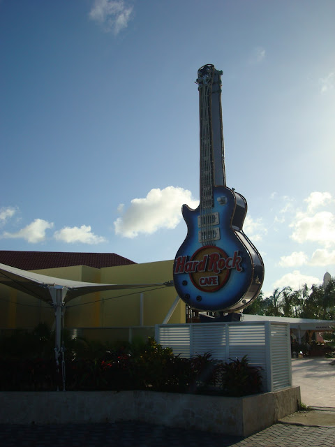 Hard Rock Cafe guitar sign