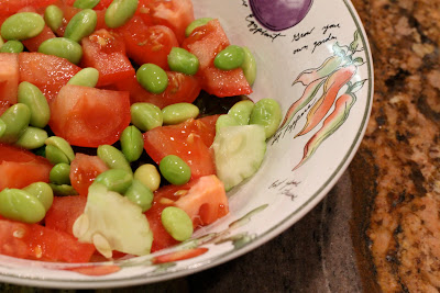 Vegan Slaw Dressing over Edamame Salad