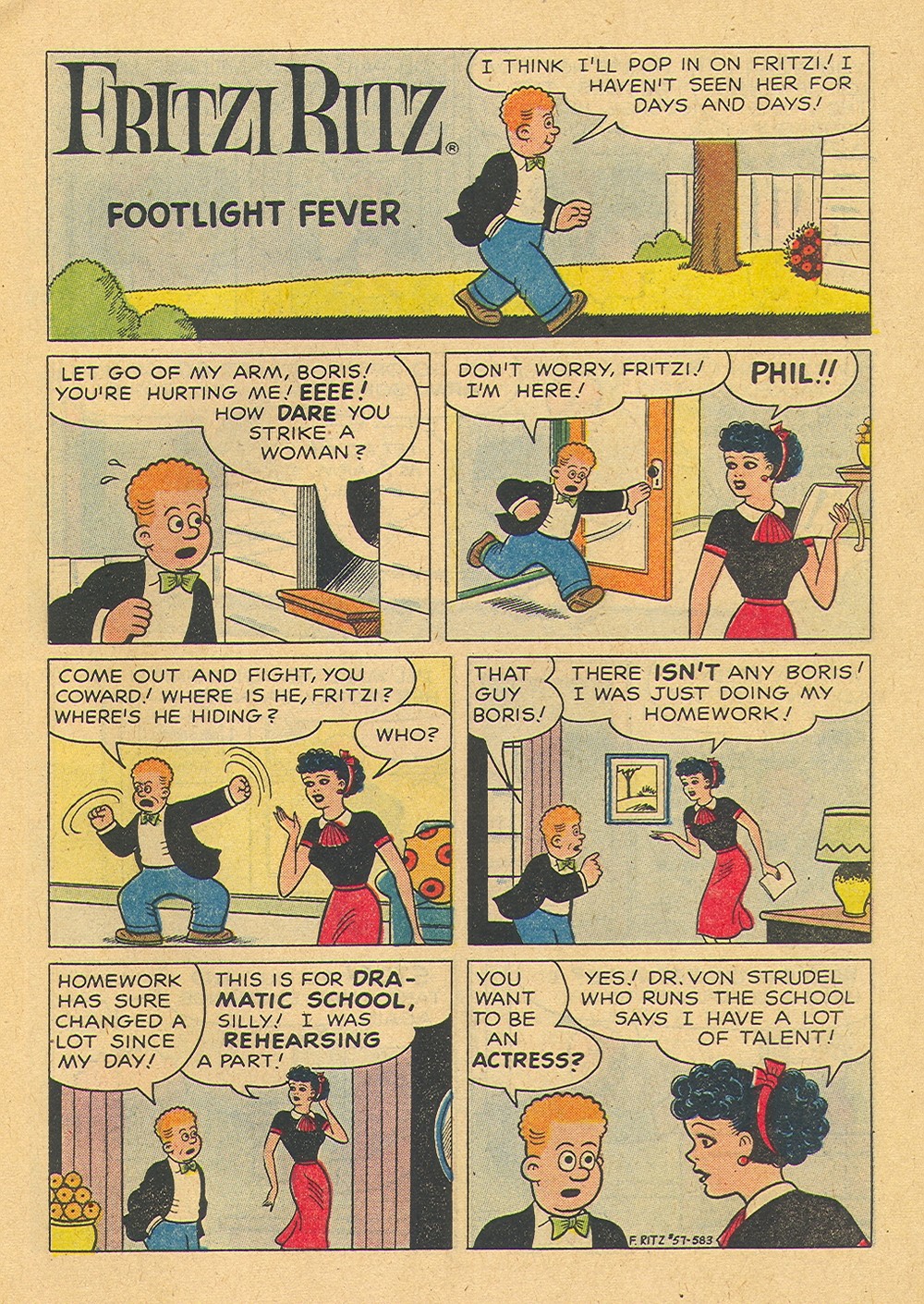 Read online Fritzi Ritz (1953) comic -  Issue #57 - 3