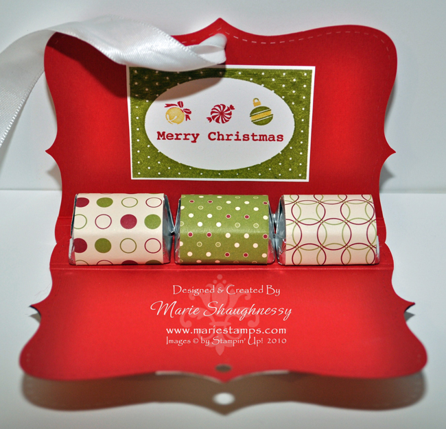 Stamping Inspiration: HOLLY JOLLY STAMP CAMP, Santa's Belly Nugget Pouch...
