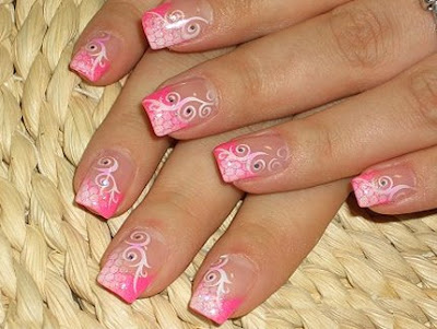 Nail Ideas: French manicure with sweet decoration