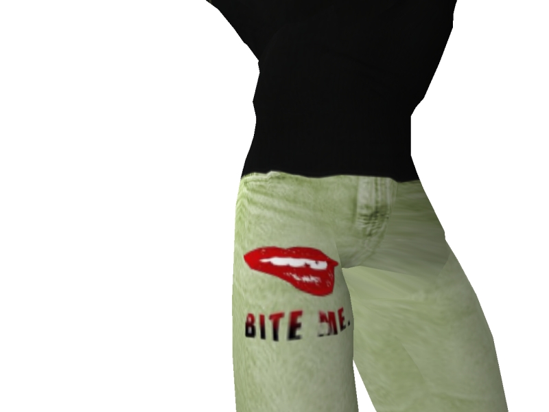 TNC Totally Naughty Clothes TNC Bite Me Jeans Model 2 50L