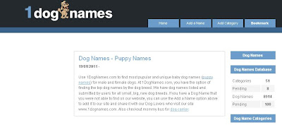 Select the name of your dog, We provide a solution