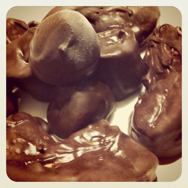 Homemade Chocolate Dipped Fruits Candid Food