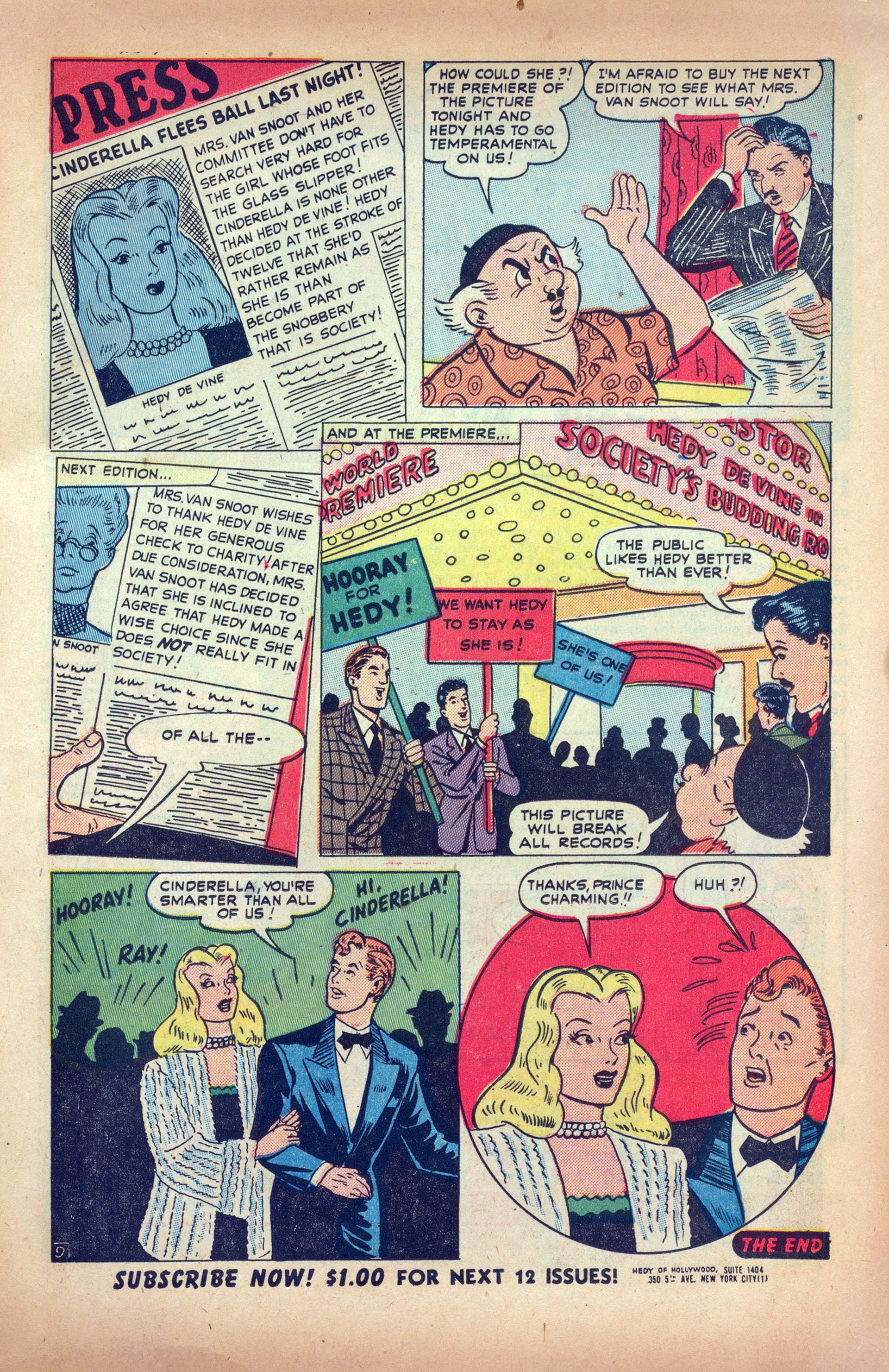 Read online Hedy Of Hollywood Comics comic -  Issue #42 - 11