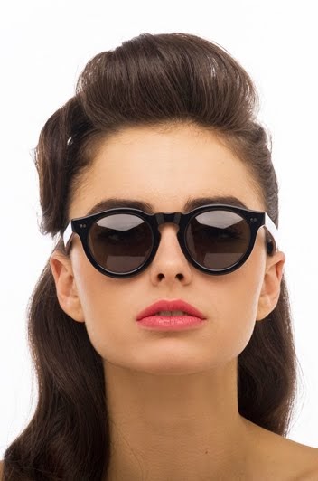 Norma Kamali: ROUND ZYL FRAME SUNGLASSES FEATURED ON WHO WHAT WEAR