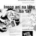 Election 2010 Reminders! No to Vote Buying