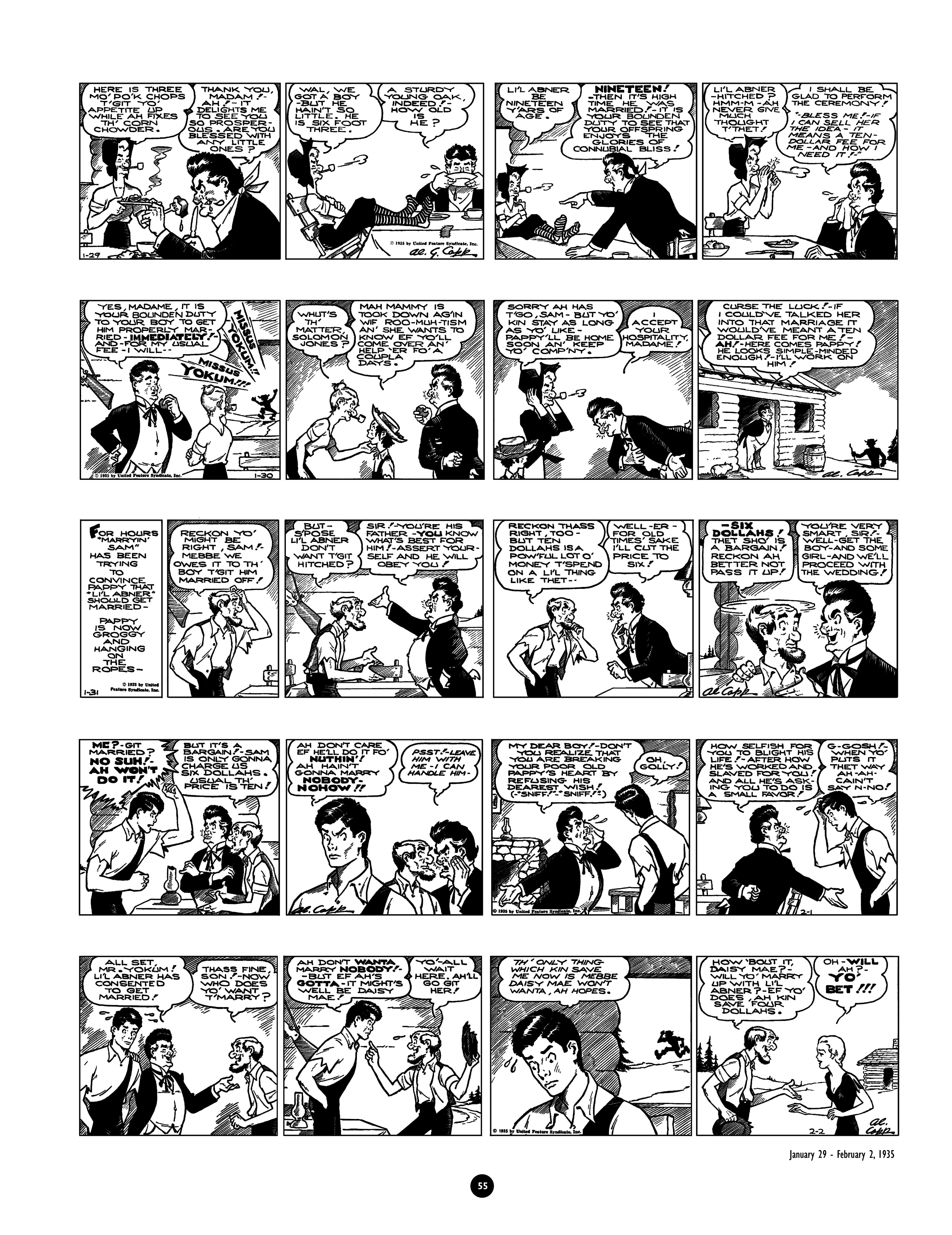 Read online Al Capp's Li'l Abner Complete Daily & Color Sunday Comics comic -  Issue # TPB 1 (Part 1) - 56