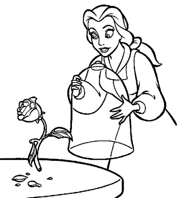 Belle Coloring on Princess Belle Coloring Pages Disney Characters Ideas