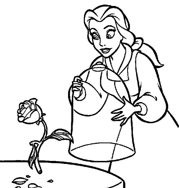Kids Coloring Pages Princess Belle Coloring Pages Disney Characters Ideas