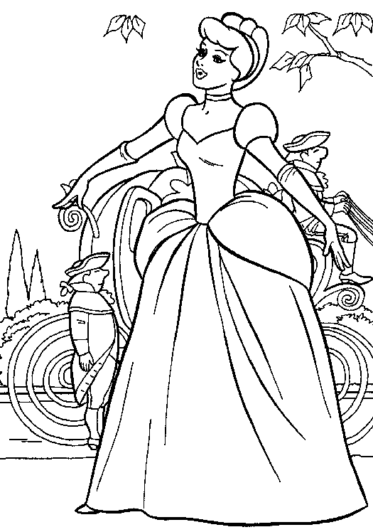 princess cinderella coloring pages games for girls - photo #31