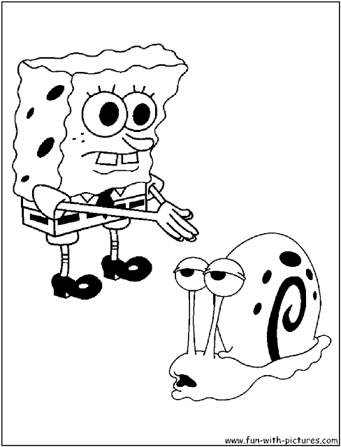 transmissionpress: Disney spongebob and gary coloring pages