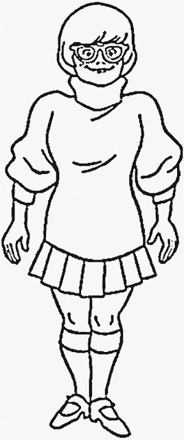 transmissionpress: Free Coloring Scooby Doo " Velma " for kids