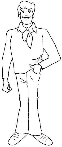 transmissionpress: Scooby Doo Cartoon Kids " Fred jones " Coloring