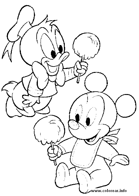 baby donald coloring pages - photo #44