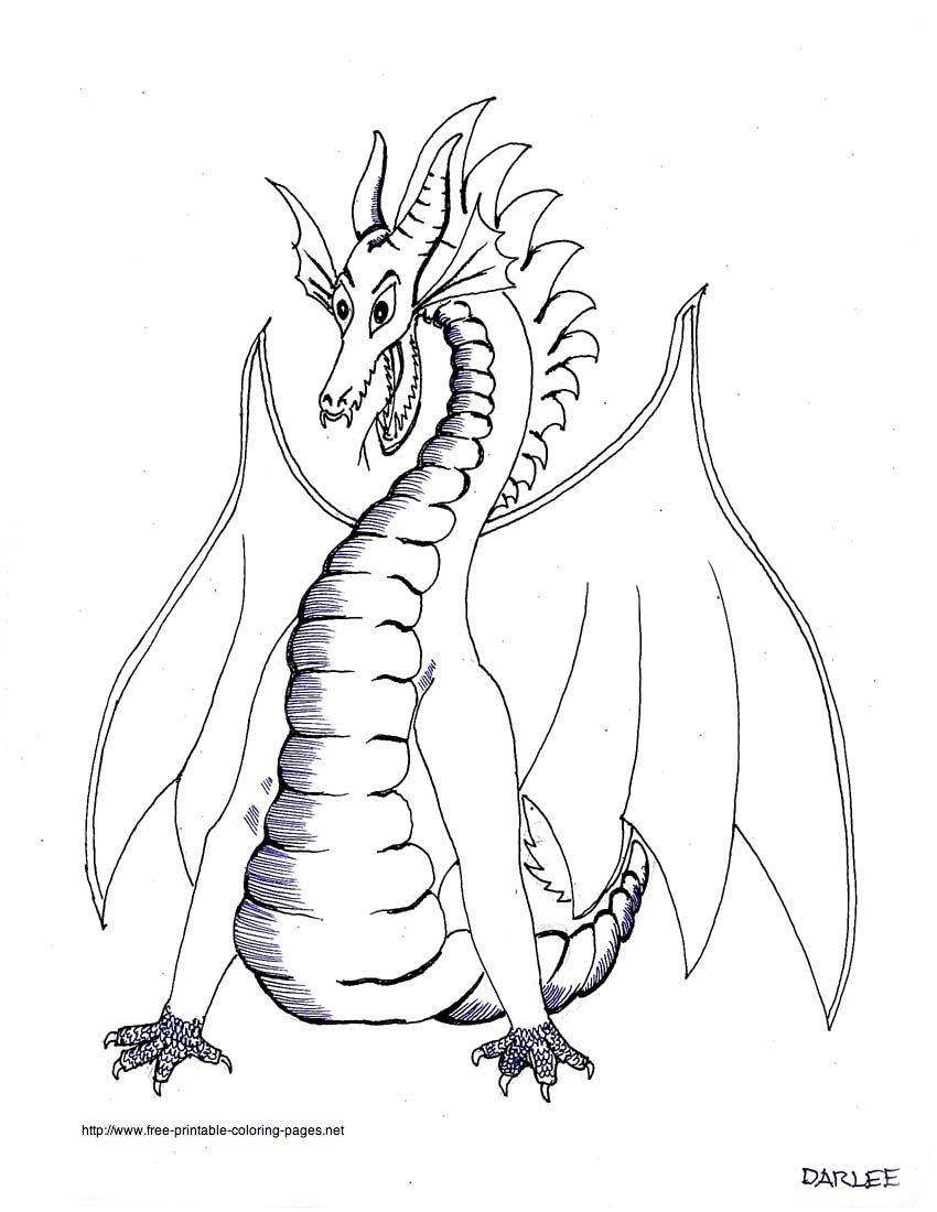 blog creation2 Free Printable Animal Dragon Coloring Pages