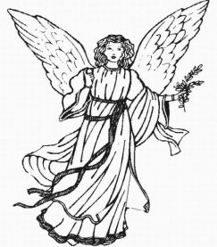Free Printable : christmas angel colouring pages | MarginalPost