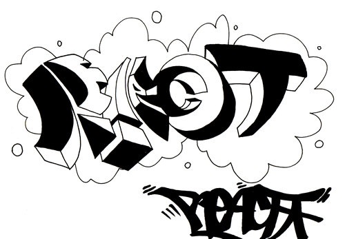 Serawot: 4 Graffiti Alphabet Wildstyle Sketches