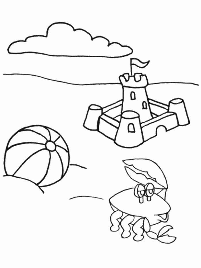 Summer Holiday Coloring Pages