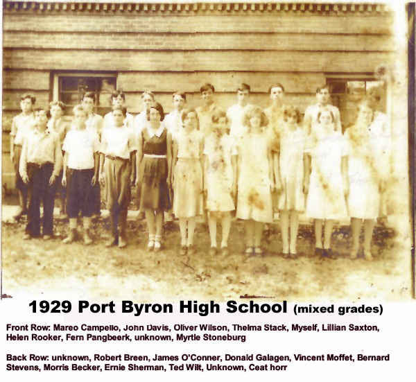 Port Byron's History Corner Port Byron High School 18991935