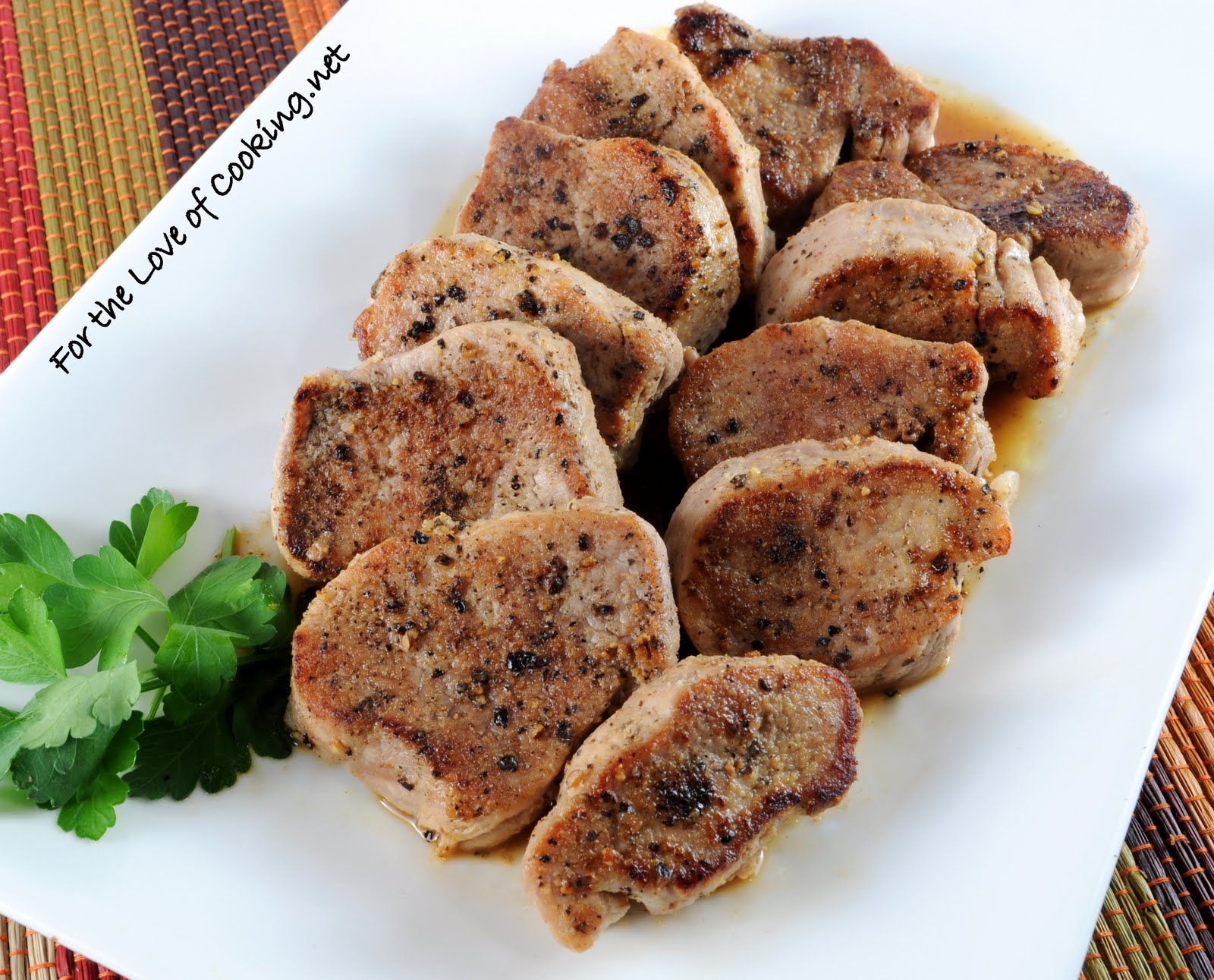 Pork Medallions with Cider Sauce For the Love of Cooking