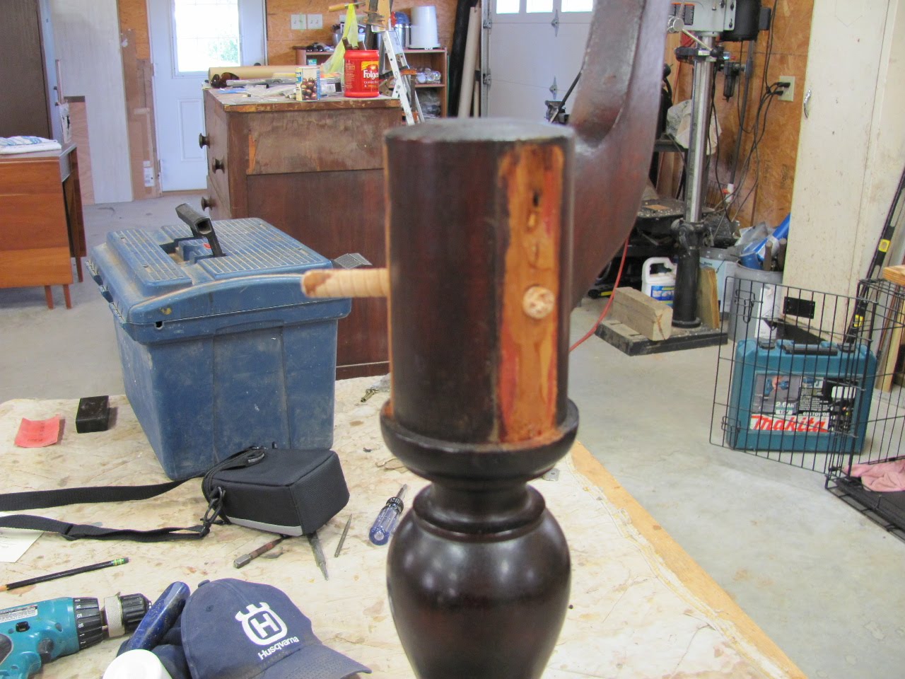 Thomas Nelson Furniture Restoration Tilttop Table Leg Repair