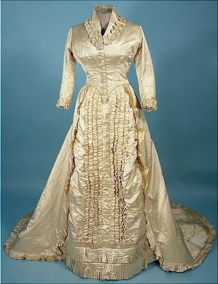 i love historical clothing: wedding gown 1880