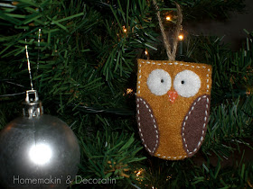 Homemakin and Decoratin: More owls for my Christmas tree!