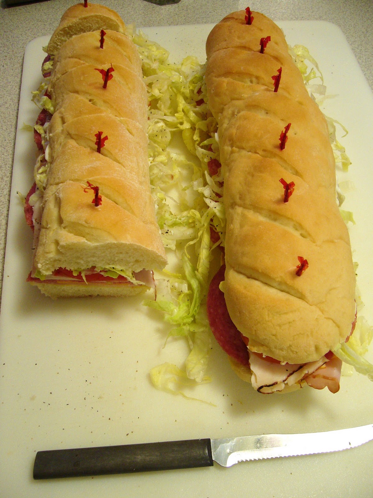Nurturing Cuisine Party Sub Sandwiches The Recipe