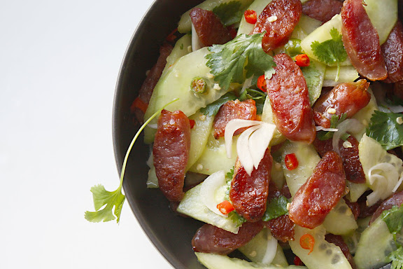 Thai sausage salad