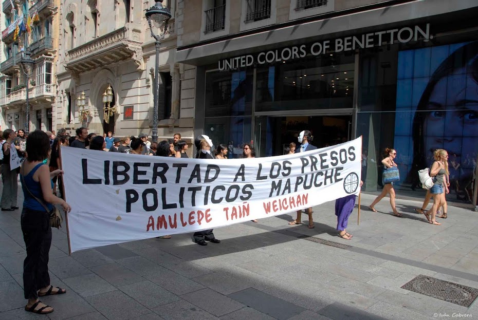 Plataforma Civil por la Libertad de los Presos Políticos Mapuche. Barcelona.