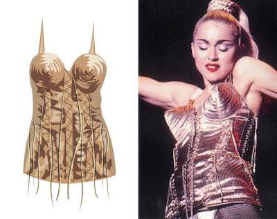 madonna corset top