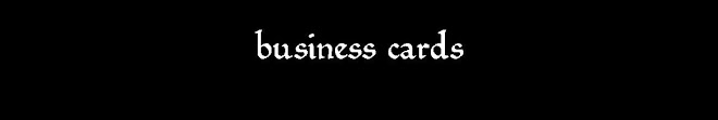 business cards lower case smaller