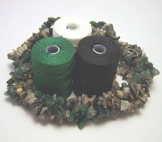 New thread and beads