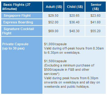 singapore flyer barry s blog flyers ticket prices