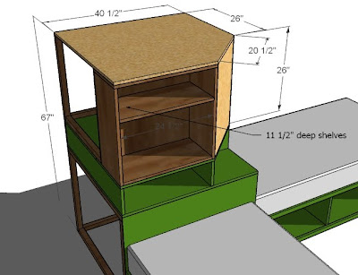 corner computer desk with hutch plans