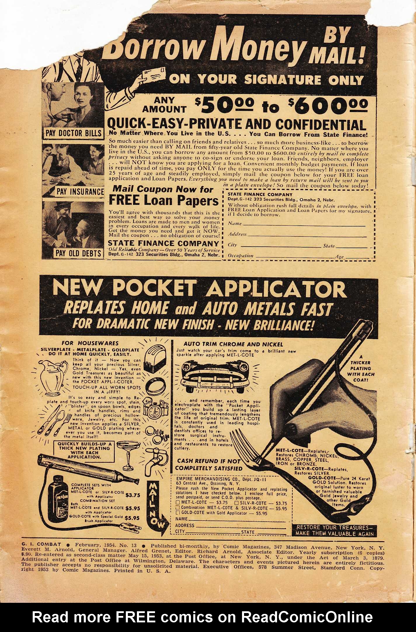 Read online G.I. Combat (1952) comic -  Issue #13 - 2