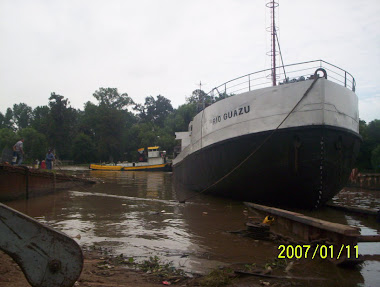 Responsable, cordinador de la reparacion del buque arenero RIO GUAZÚ.