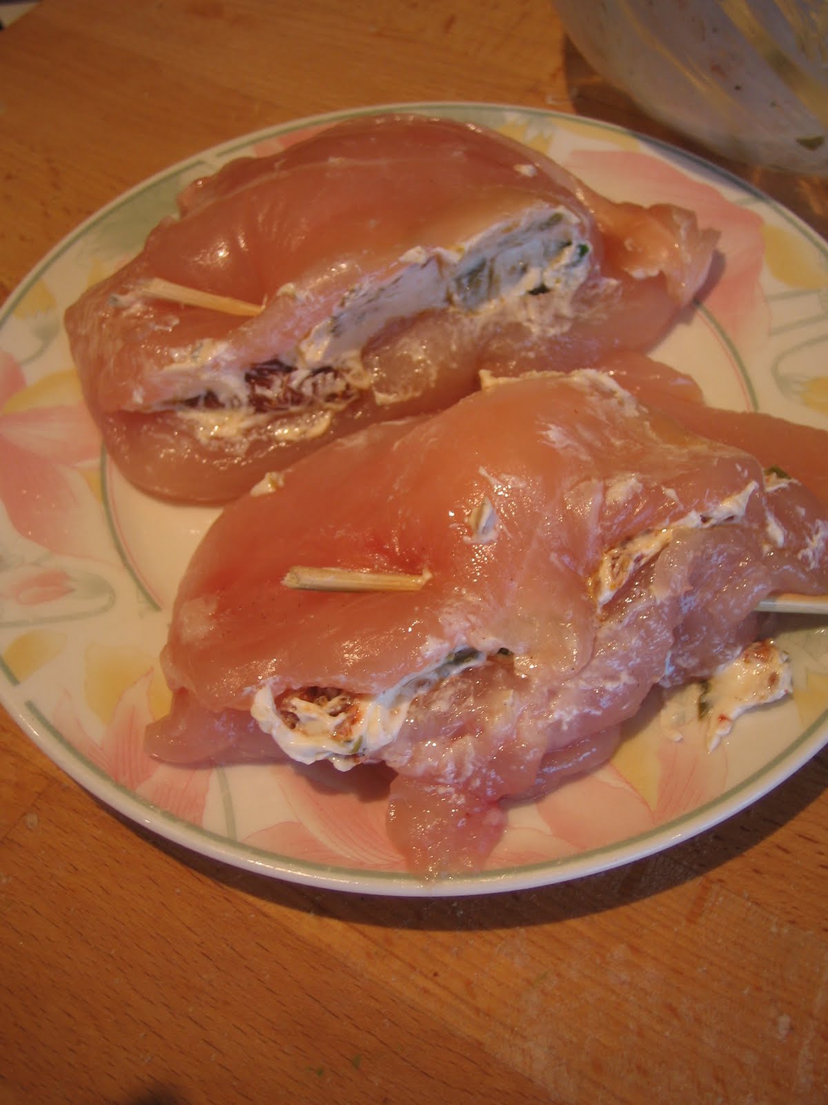 Miss P's Kitchen. Stuffed chicken breasts coated in breadcrumbs