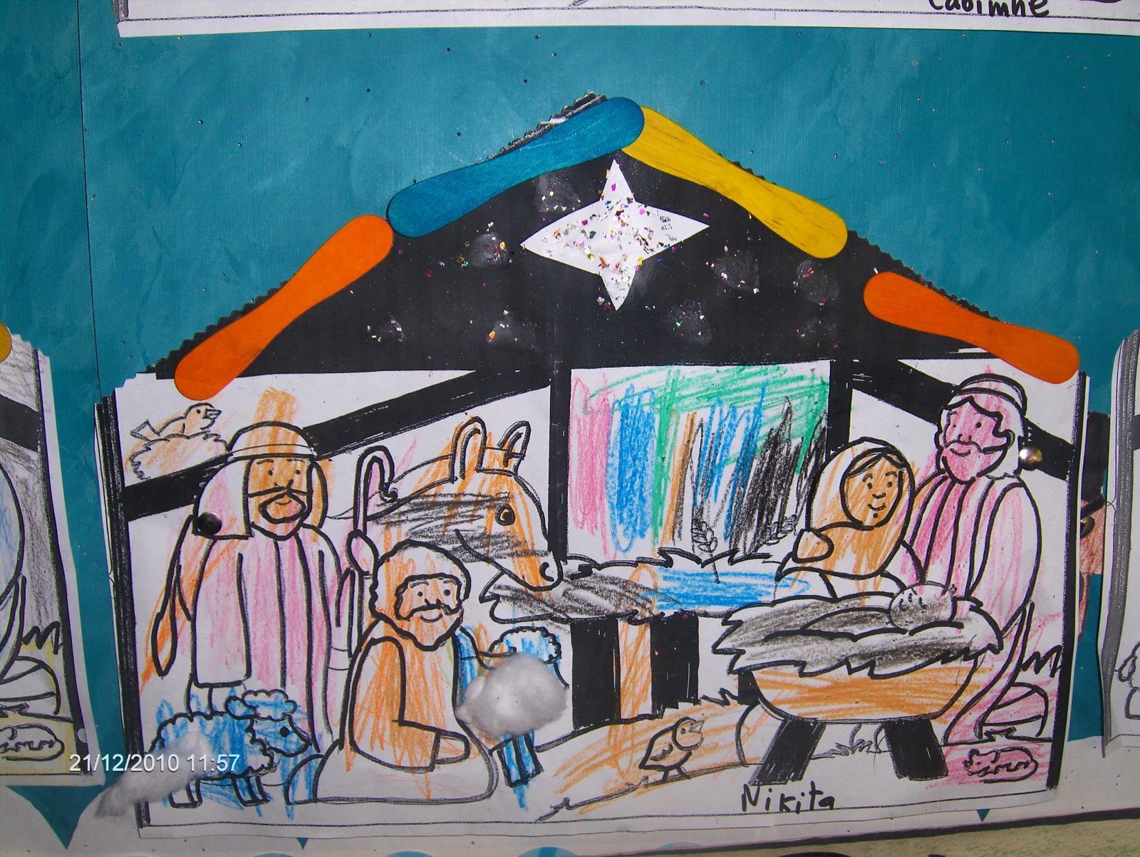 Art, Music and Drama Page Christmas art work Junior Infants