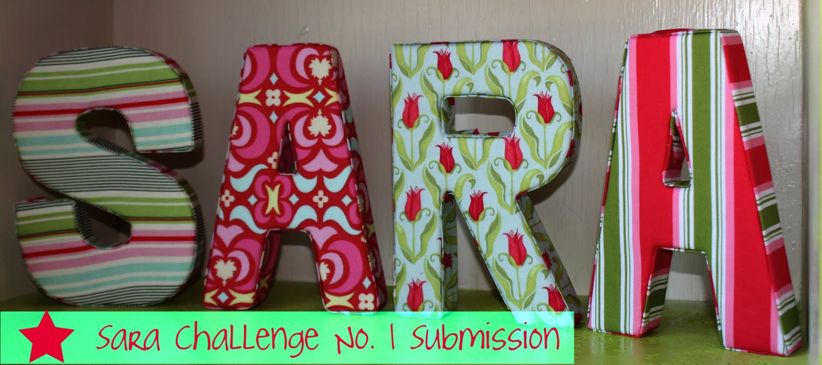 Sara vs. Sarah: The Names Challenge Tutorial : Padded Paper Mache Letters