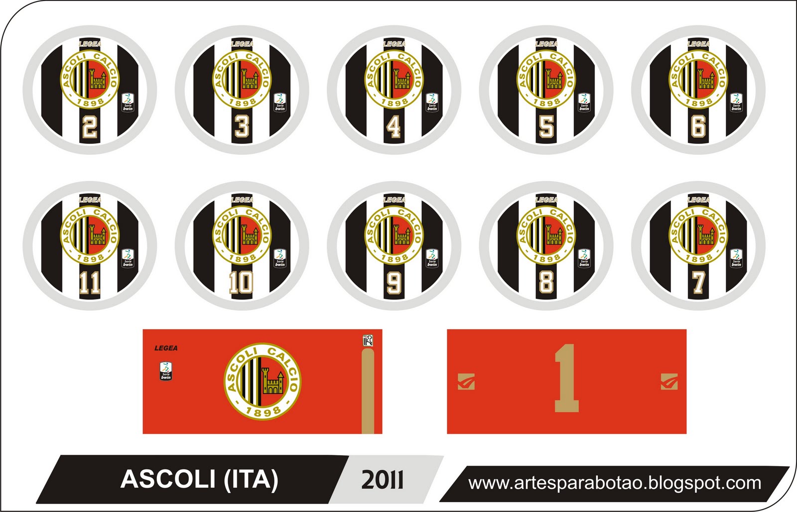 ArtesParaBotão Ascoli Calcio 1898