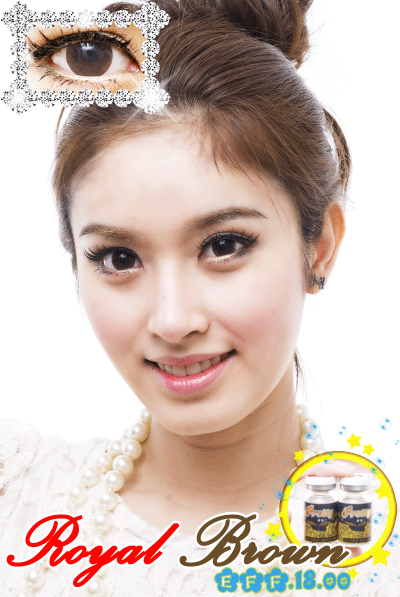 ROYAL BROWN FASHION CONTACT LENS Wholesale Geo Contact Lenses. Cheapest only for 10 USD