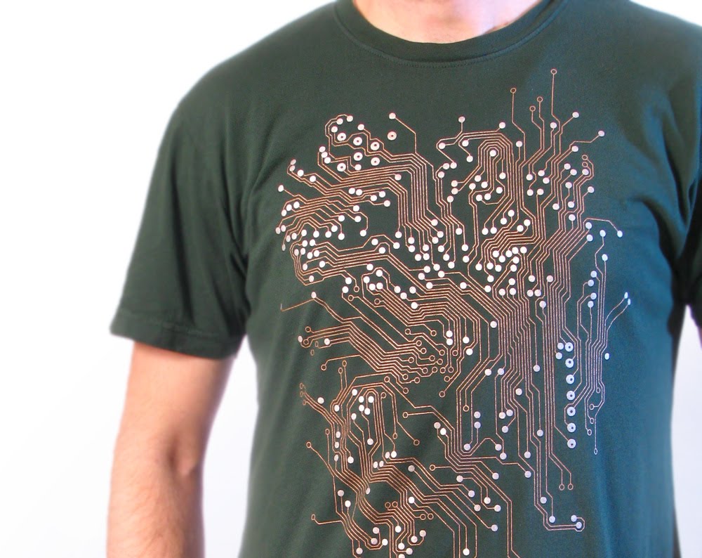The Art of Michael Phipps: Circuit Board T-shirt