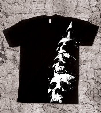 impaled skull american apparel tshirt