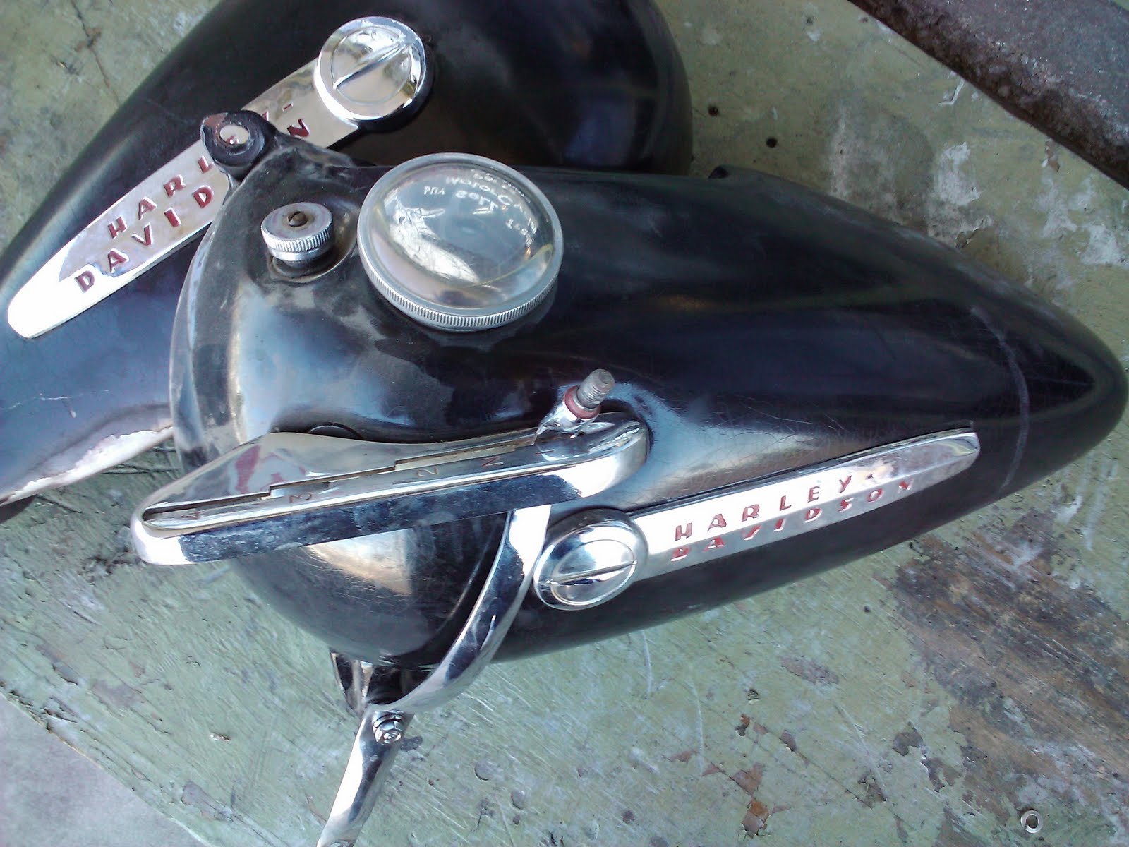 LOVE CYCLES Sold 1948 Panhead Tanks for sale Sold