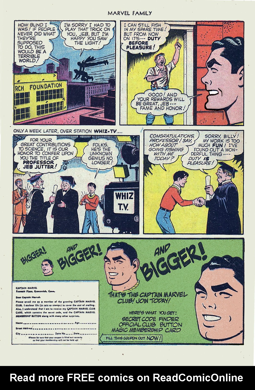 Read online The Marvel Family comic -  Issue #61 - 32