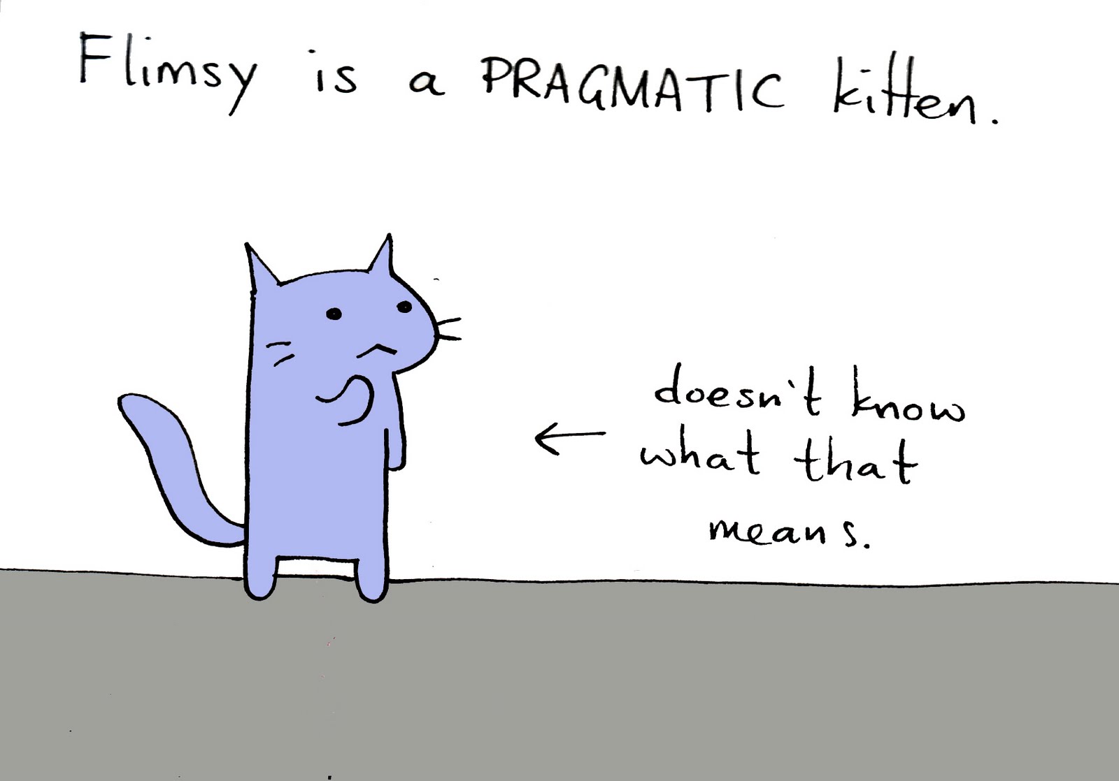 Flimsy the Kitten: Pragmatic