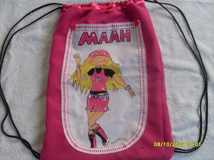 Bolsa de costa personalizada, pintada a mão...